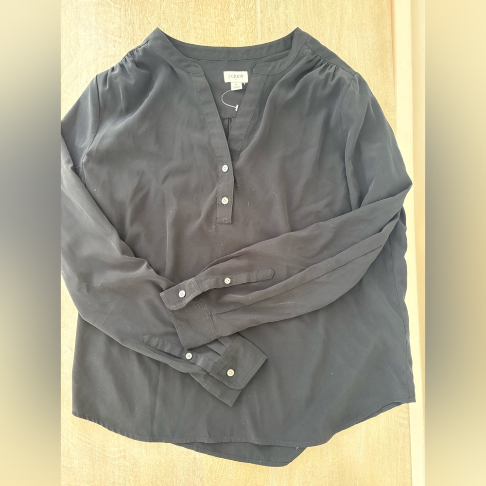 Black jcrew long sleeve dressshirt